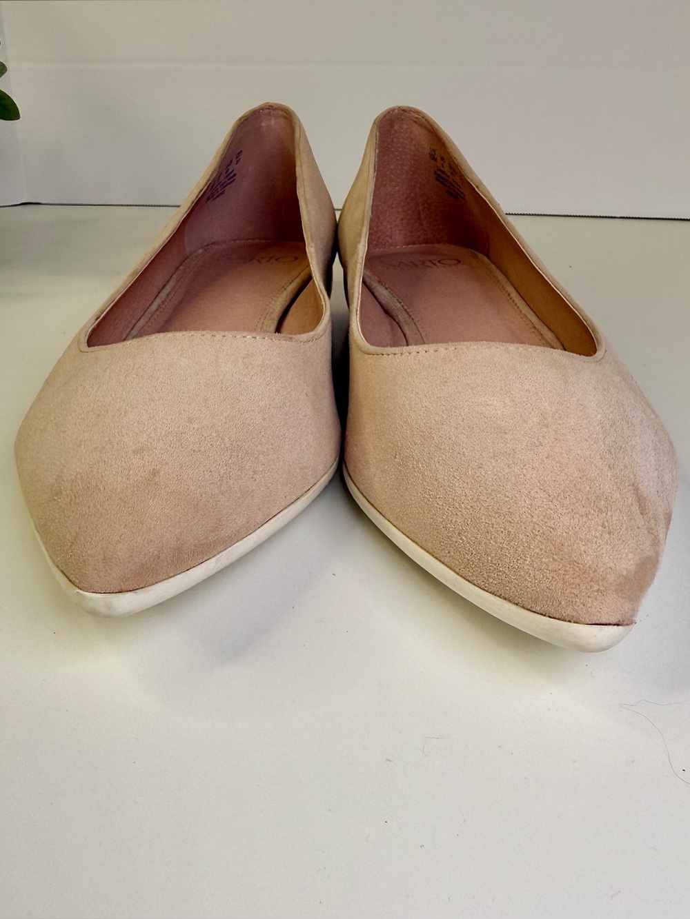 Sarto by Franco Sarto Adexie City Ballet Flats Blush Pink Suede Women's Size 10 - Picture 6 of 16